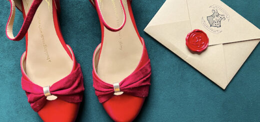 Vegan red flats from Charlie Stone