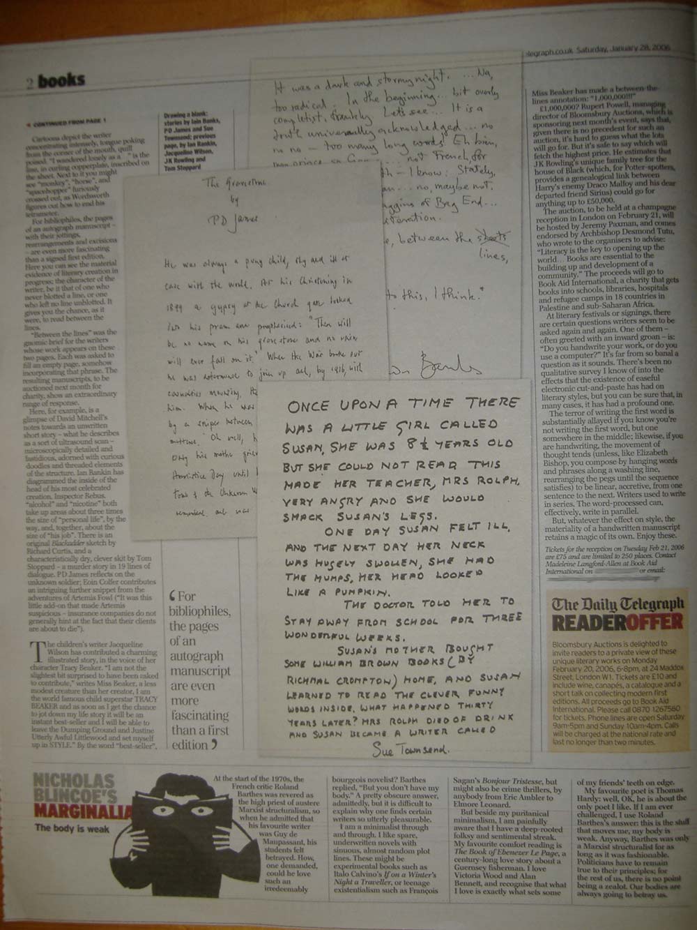 Telegraph Book Aid International Auction Page 2