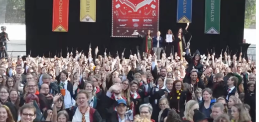Record-breaking gathering of Harry Potters in Hamburg, Germany.