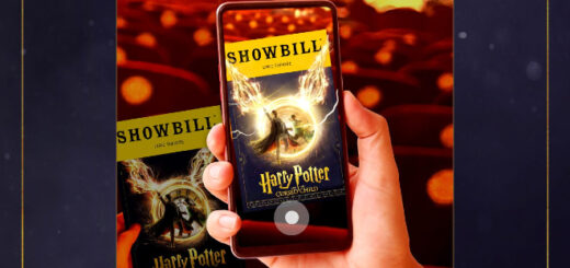Augmented reality showbill cover at Broadway's "Cursed Child"