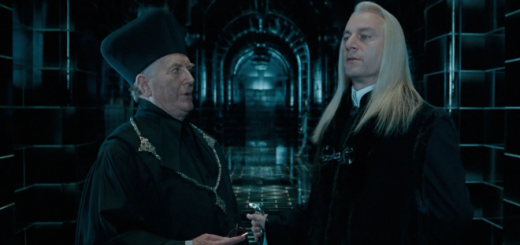 Cornelius Fudge and Lucius Malfoy