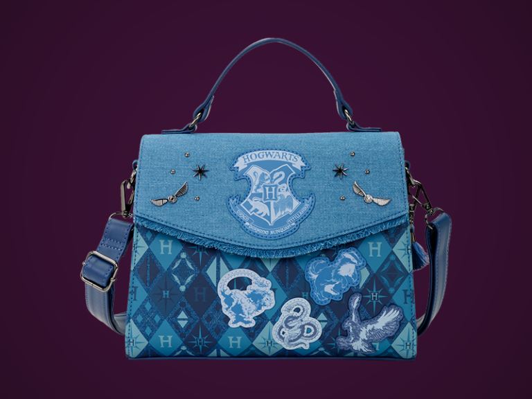 Harry Potter Hogwarts Denim Crossbody Bag