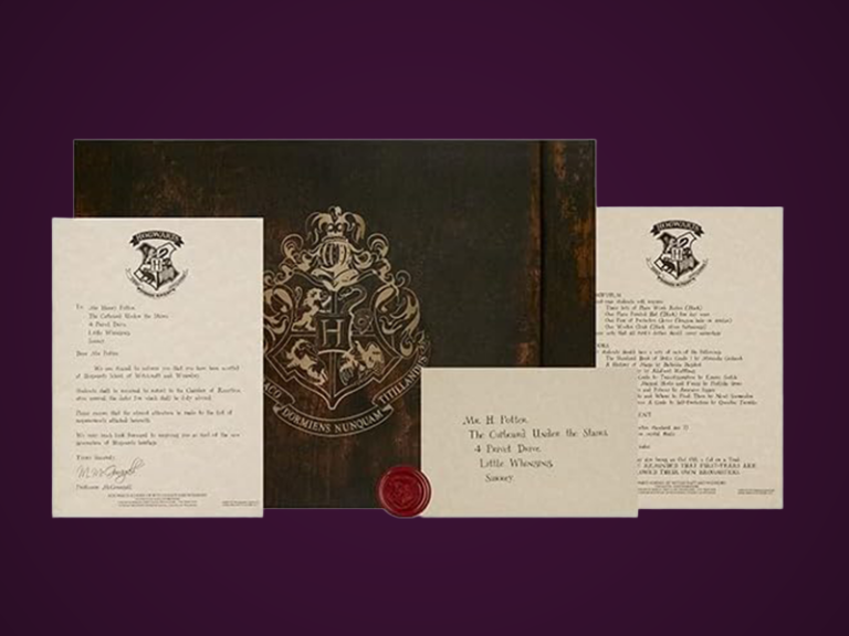 Harry Potter Personalized Hogwarts Acceptance Letter – Official Replica Set with Custom Name, Wax Seal & Presentation Folder