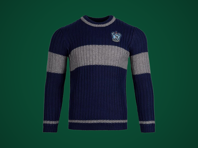 Ravenclaw Quidditch Sweater – Hogwarts House Team Sweater with Embroidered Crest