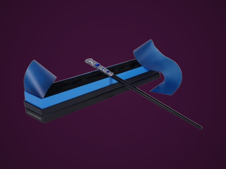 The Diadem of Ravenclaw Wand – 15″ Collectible Wizarding Wand – Sapphire-Inspired Detailing