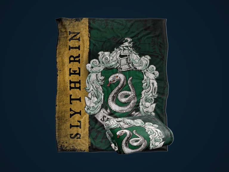 House Crest Slytherin Silky Touch Super Soft Throw Blanket
