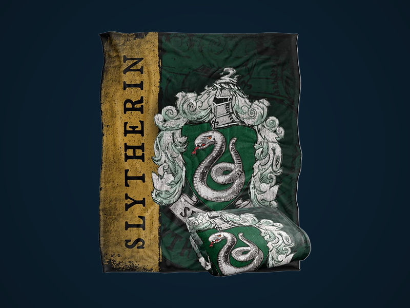 House Crest Slytherin Silky Touch Super Soft Throw Blanket