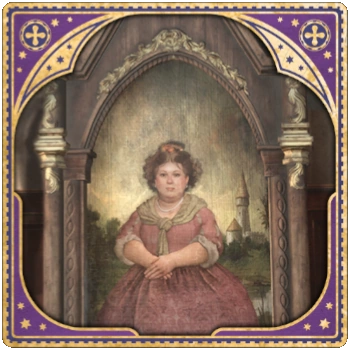 The Fat Lady portrait guarding the Gryffindor common room