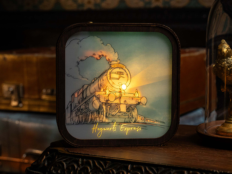 Hogwarts Express – Wooden Acrylic  Night Light