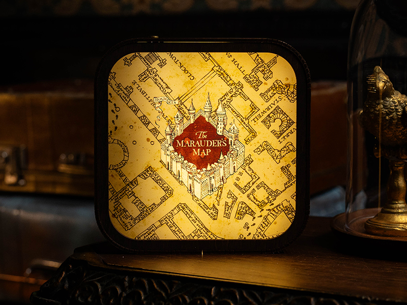 The Marauder’s Map – Wooden Acrylic Night Light