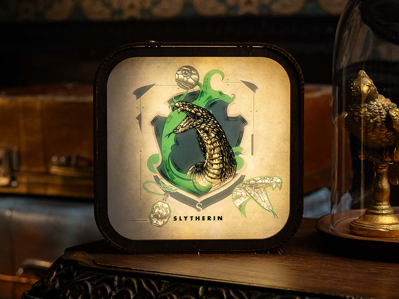 Serpent of Slytherin – Wooden Acrylic Night Light