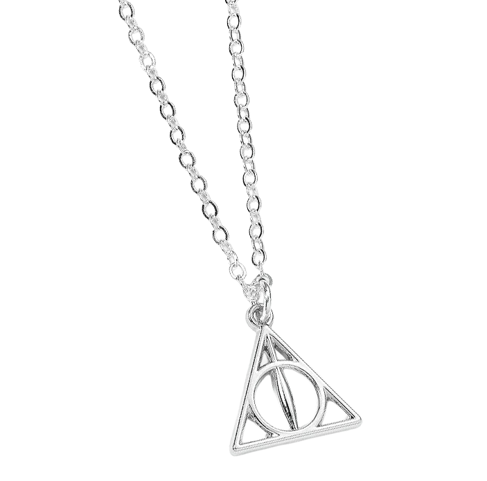 Silver Harry Potter Deathly Hallows necklace