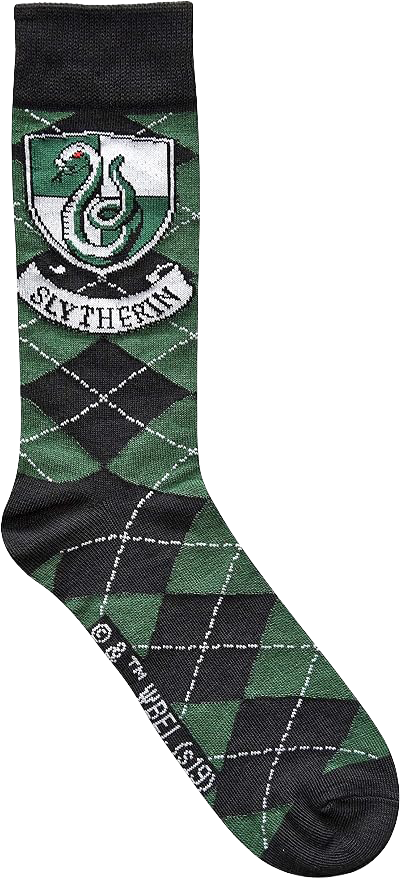 Green Slytherin Hogwarts house socks